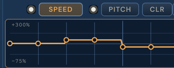 CS-V: the SPEED and PITCH motion lanes